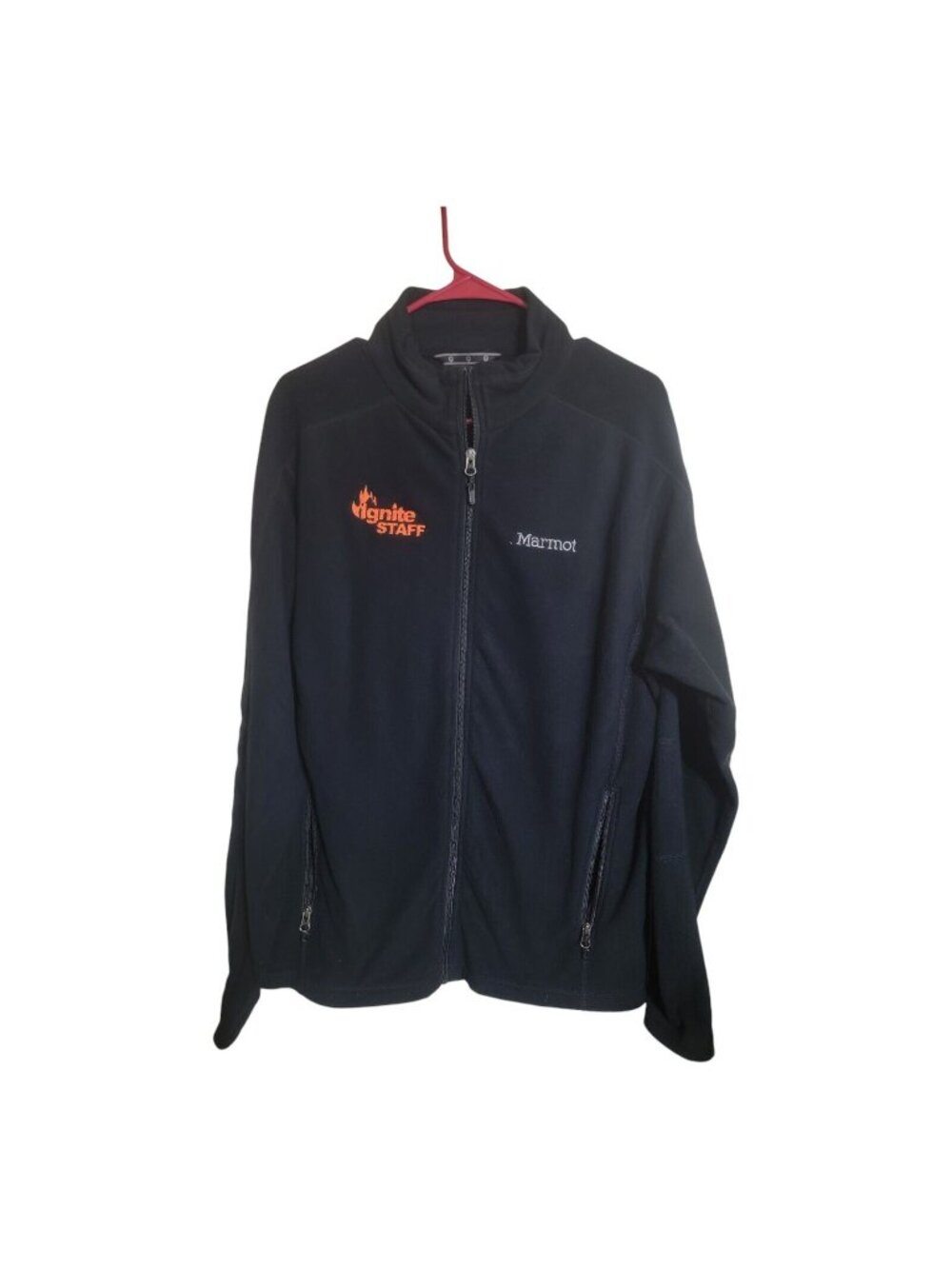 Marmot Jacket Men L Black Fleece Gorpcore Camping Workwear Outdoor K900904